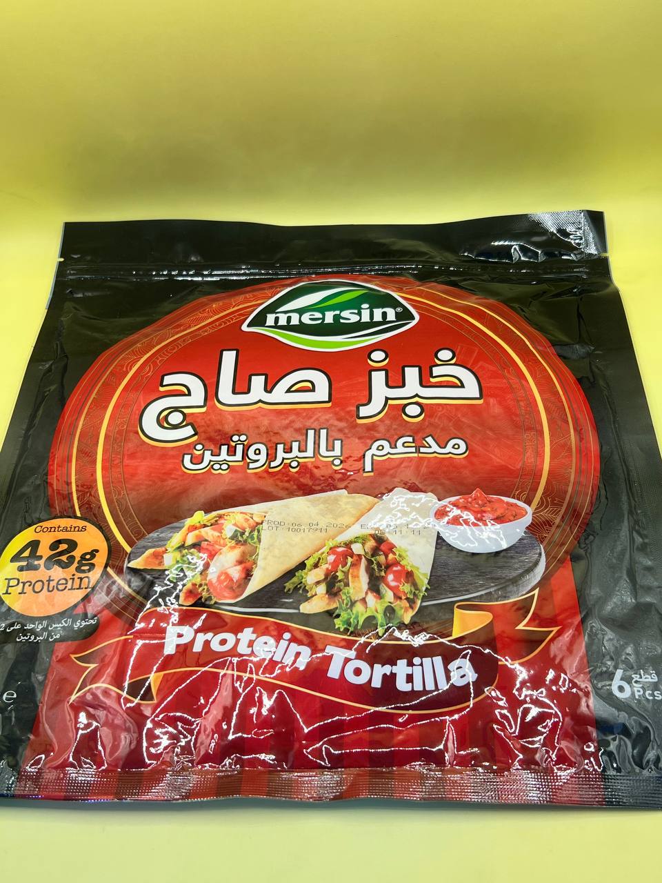 خبز صاج مدعم بالبروتين مرسين